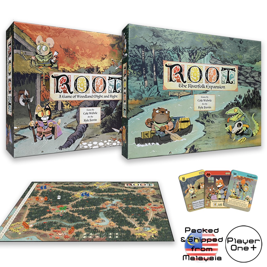 Root Woodland Might and Right Riverfolk Expansion Board Game Fun Family