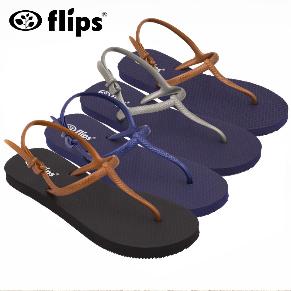 Flips Ladies Backstrap Rubber Flip Flops in 5 colours Shopee Singapore
