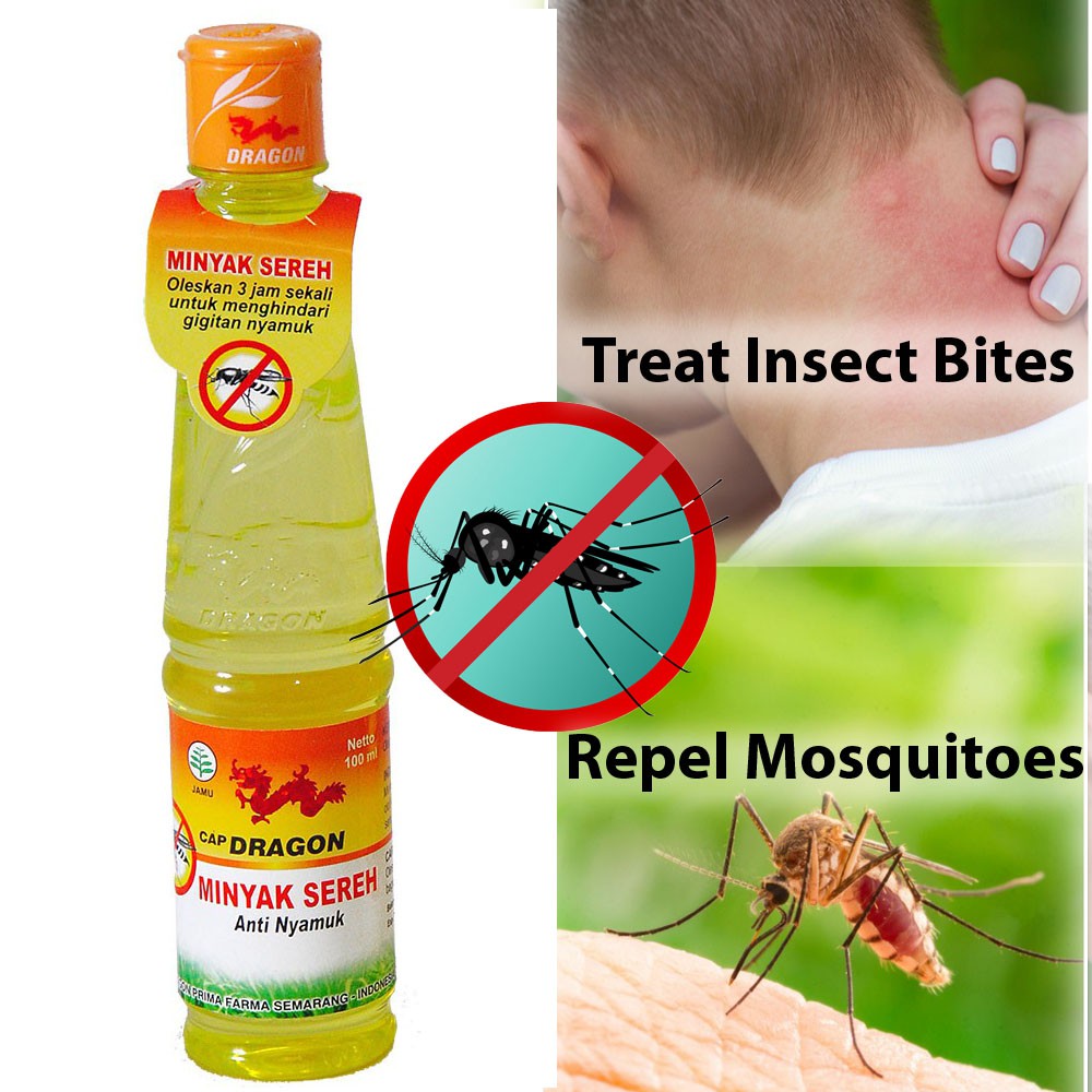 100ml Cap Dragon Minyak Sereh Mosquito Repellent and Relief Insect