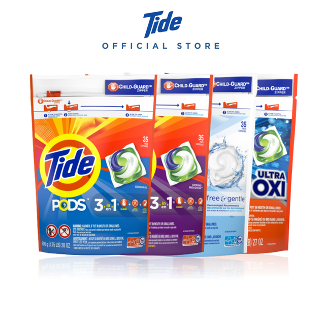 Tide Liquid Laundry Detergent Pods (35pcs / 26pcs