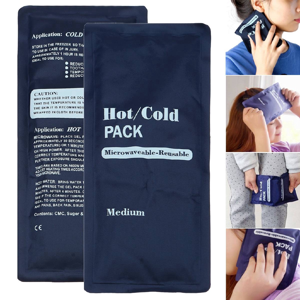 Reusable 200ml Soft Hot Cold Therapy Pack Gel Pad Ice Cooling Heating