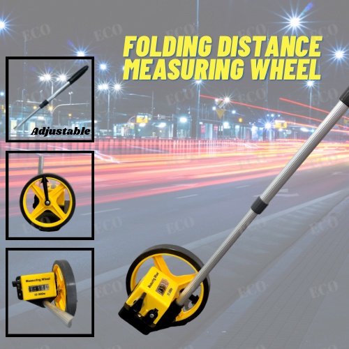 Folding Distance Measuring Wheel Analog (16cm/32cm Wheel) 10km / 10000