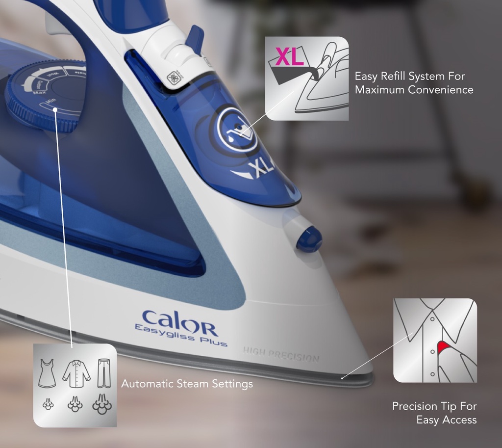 Tefal Easygliss 2 Steam Iron FV5715 Shopee Singapore