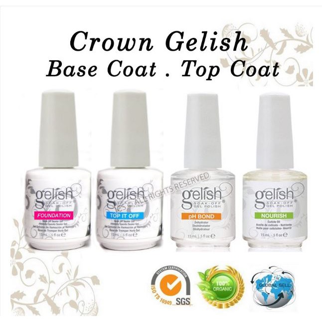 ⭐️Event SALE! NO.1 Best Seller Crown Gelish Gel Nail Polish Base Top