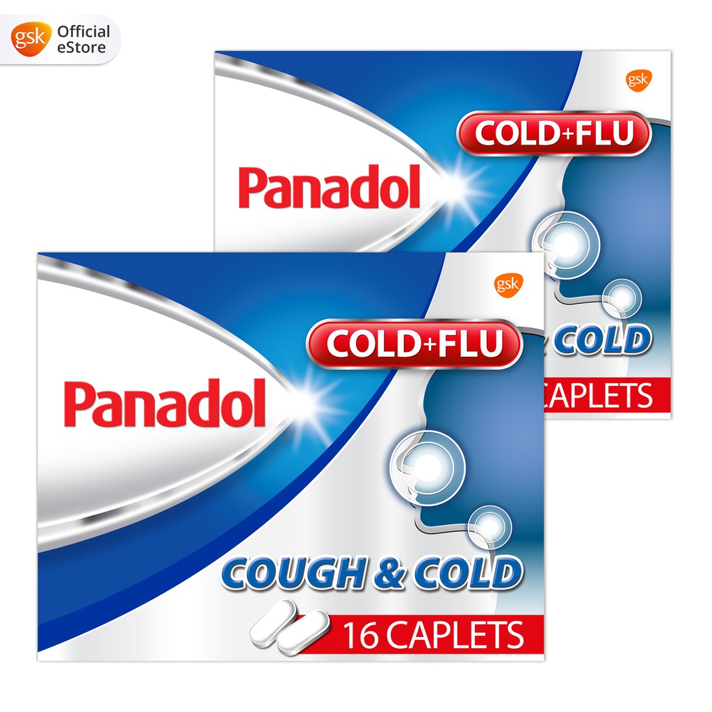 [Bundle of 2] Panadol Cough & Cold, for Cough, Headache, Blocked, Flu