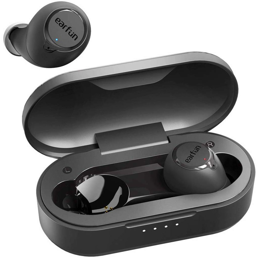 EarFun Free Bluetooth 5.0 Earbuds with Qi Wireless Charging Case, USBC