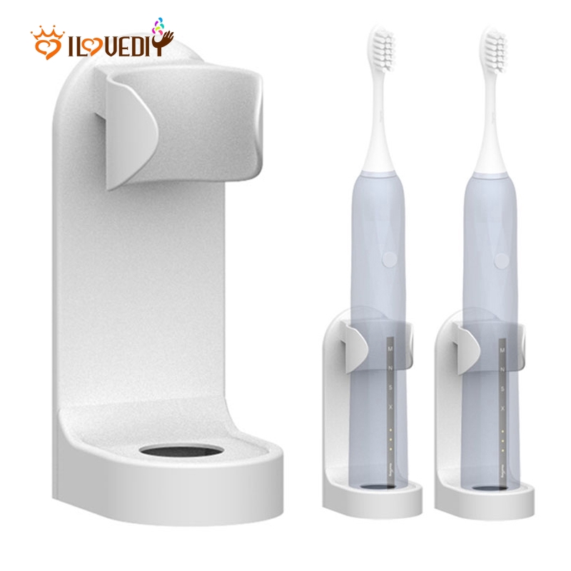 Bathroom Space Saving Electric Toothbrush Holder / Self Adhesive Wall