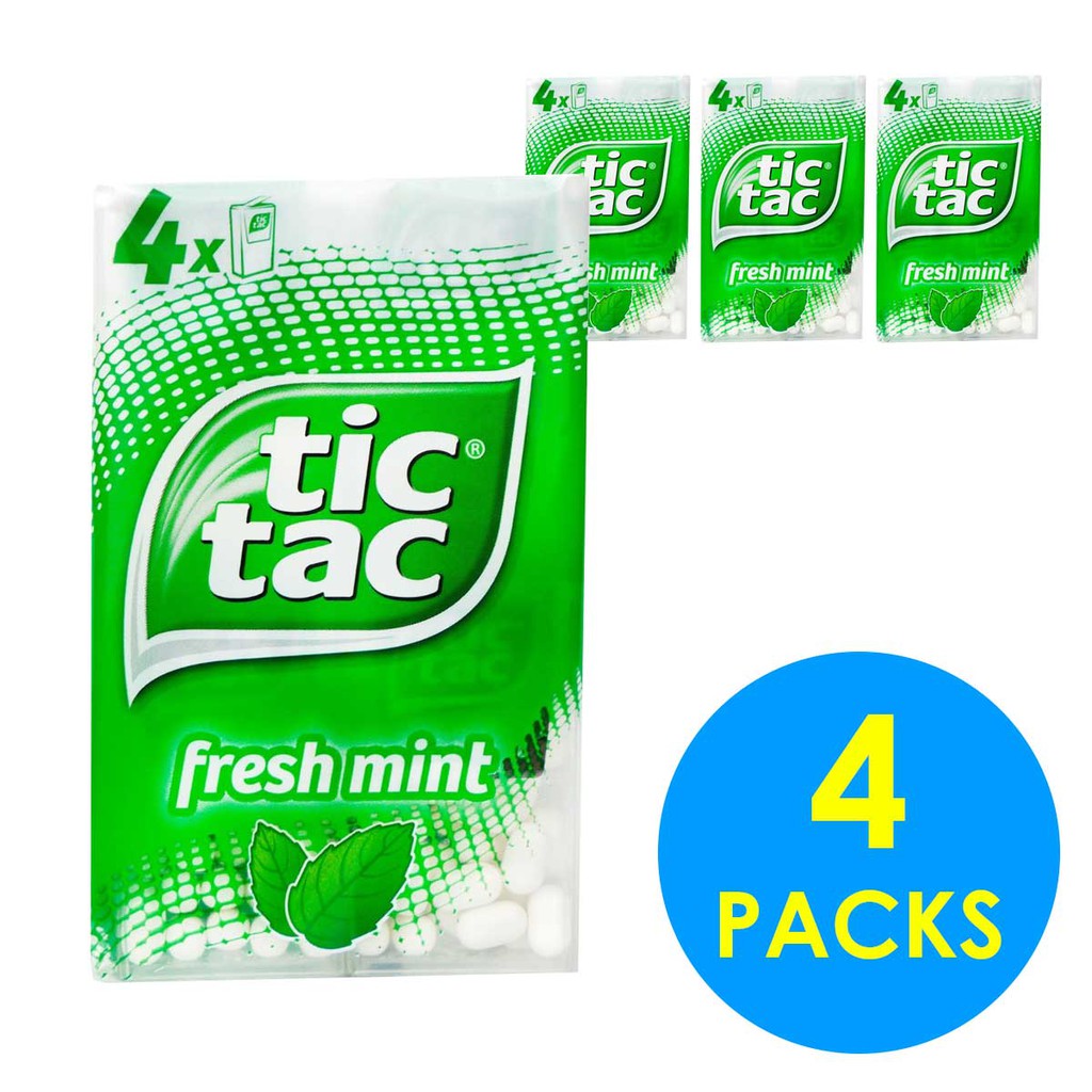 Tic Tac Fresh Mint 16gx4pack (4 PACK) Shopee Singapore