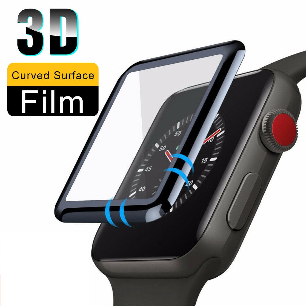 For iWatch Series 6 SE Full Cover 3D Curved Edge Tempered Glass