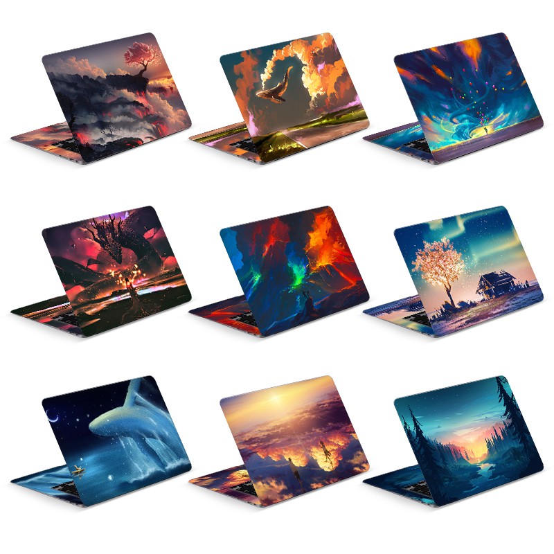 DIY Watercolor Cover Laptop Skin Laptop Sticker 12/13/14/15/17 inch