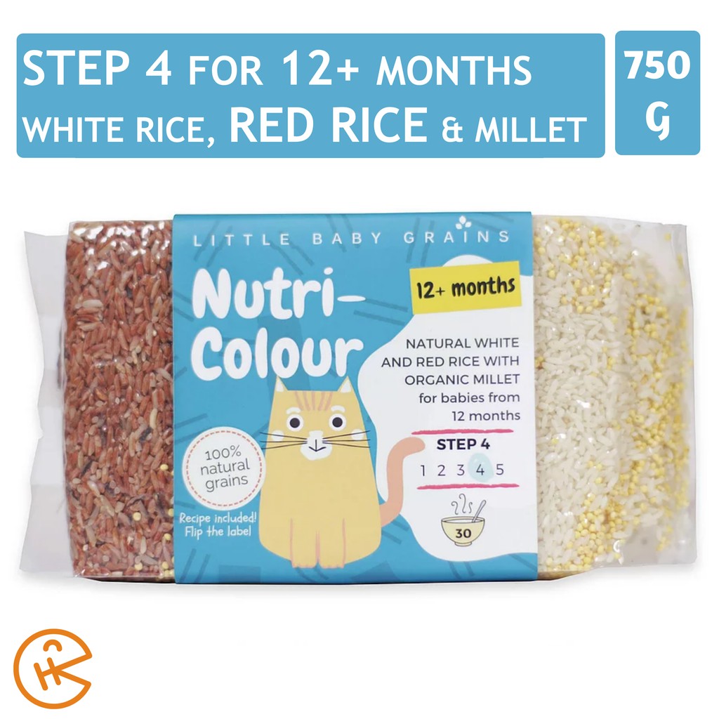 Baby Step 4 NutriColour, Premium White, Red Rice and Organic Millet