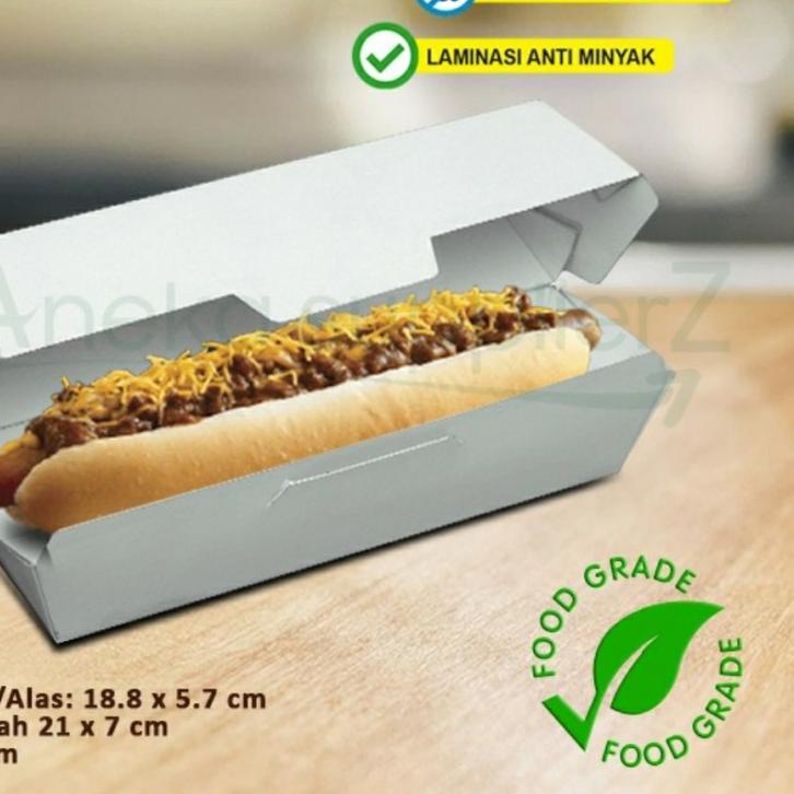 Hotdog Box Hot dog Box Hot dog Box White (50 PCS) Shopee Singapore