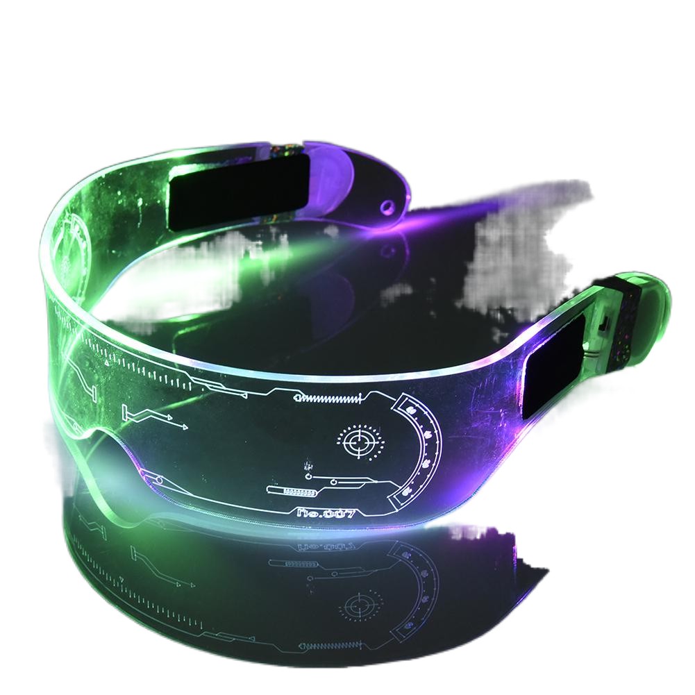 LED Light Up Glasses, Luminous Glasses 7 Colors in One colorful Flash
