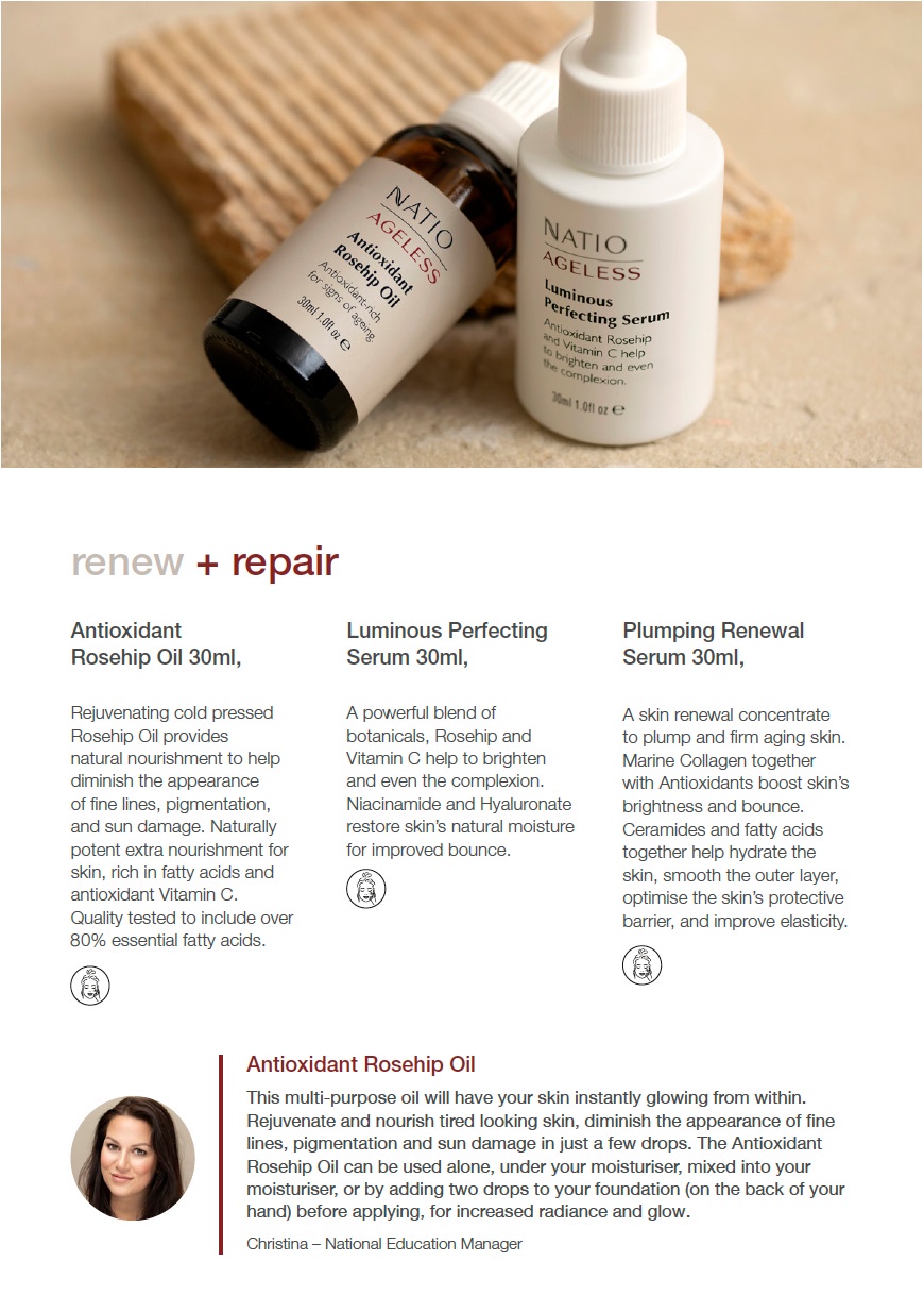 Natio Ageless Luminous Perfecting Serum, 30ml Shopee Singapore