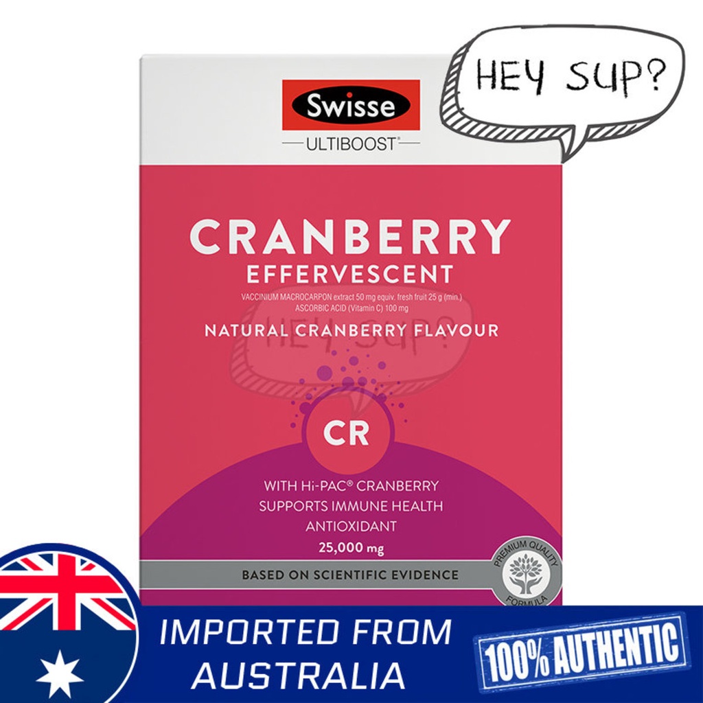 Swisse Ultiboost Cranberry Effervescent 60 Tablets Shopee Singapore