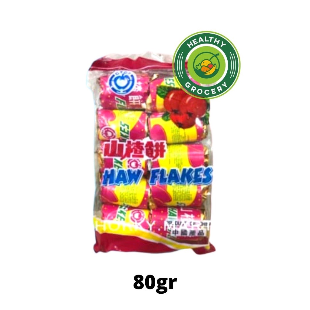 Sanca Haw Flakes Fruit Candy Haw 80gr / Hawflakes Contents 10 / sanca