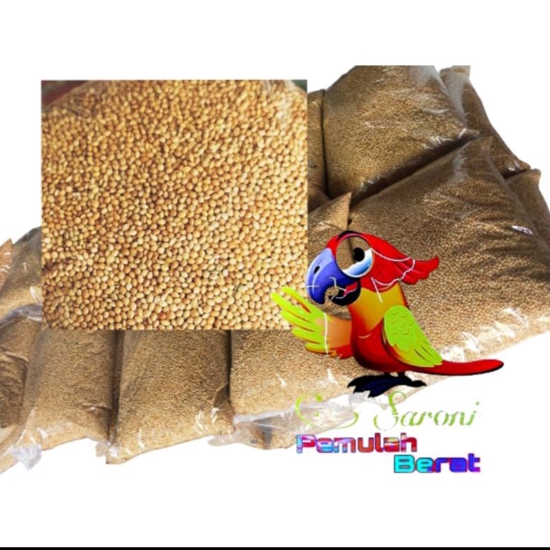 Milet CREM MILET Yellow CREAM 1KG Milet 1KG milet Yellow Seeds milet