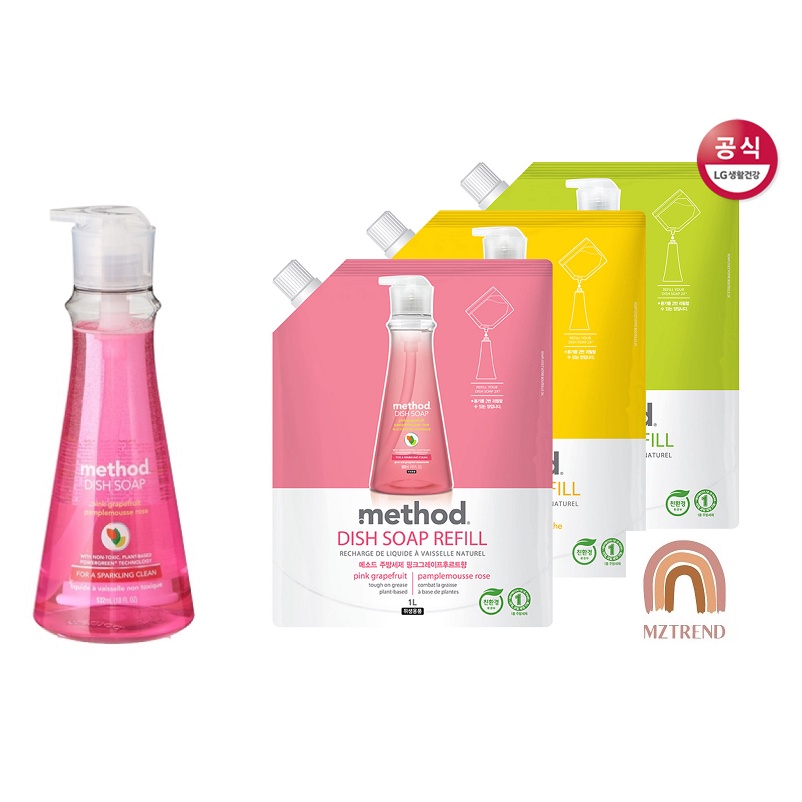 [MZTREND] Method Dish Soap 1L / Ecofriendly Dishwashing Liquid