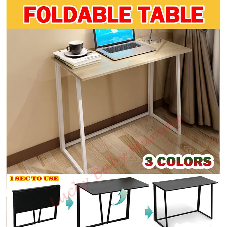 Type A Foldable Computer Table/ PC Desk Shopee Singapore