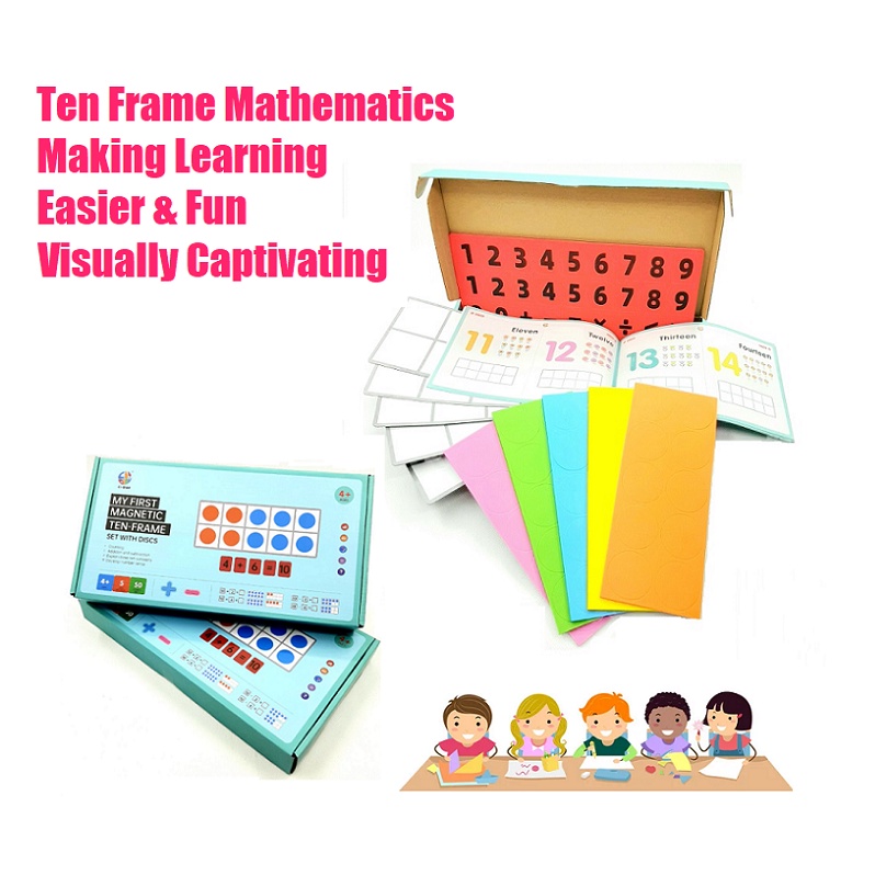 Ten Frames Set Math Manipulative Elementary Learning