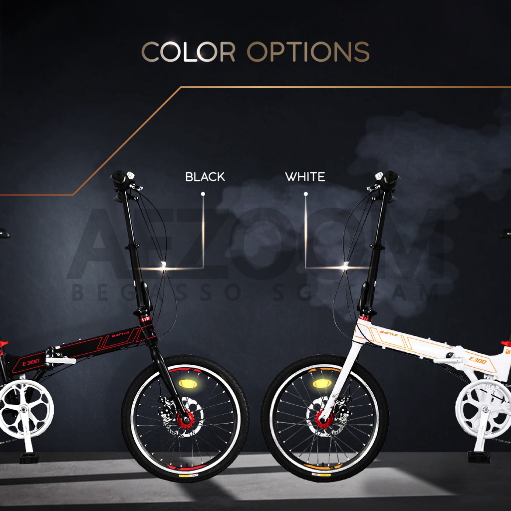 🇸🇬【ANTIRUST 11.9kg】20inch BATTLE Lightweight Folding Bike MRT and