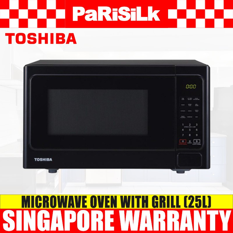 Toshiba MMEG25P(BK) Microwave Oven with Grill Function (25L) Shopee