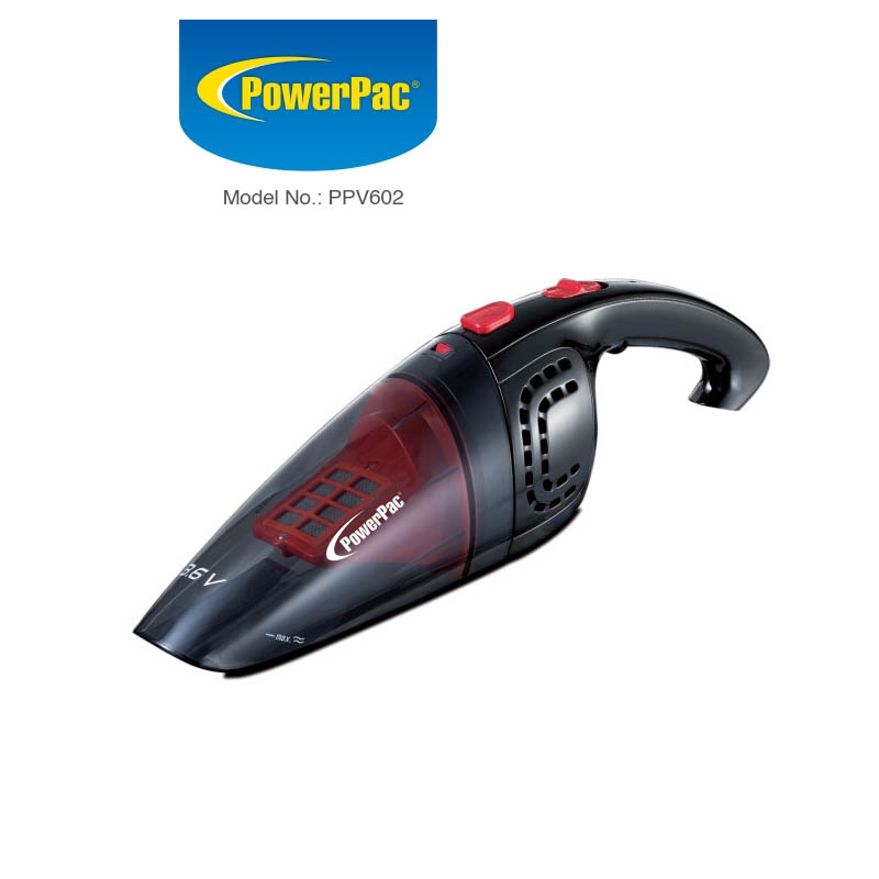 PowerPac Vacuum Cleaner Cordless Wet & Dry 9.6V,70W (PPV602) Shopee