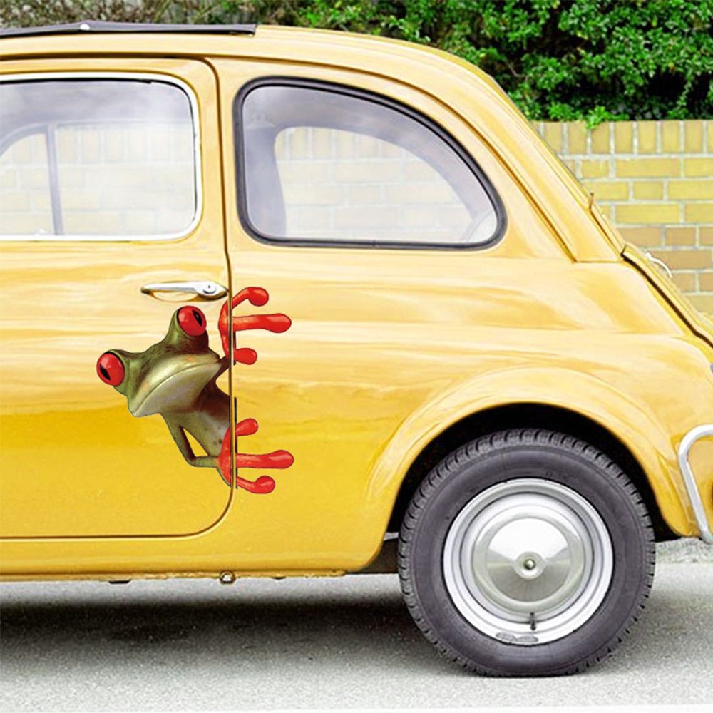 New Window Vinyl Decal Popular 3d Stereo Scratches Stickers Frog Car