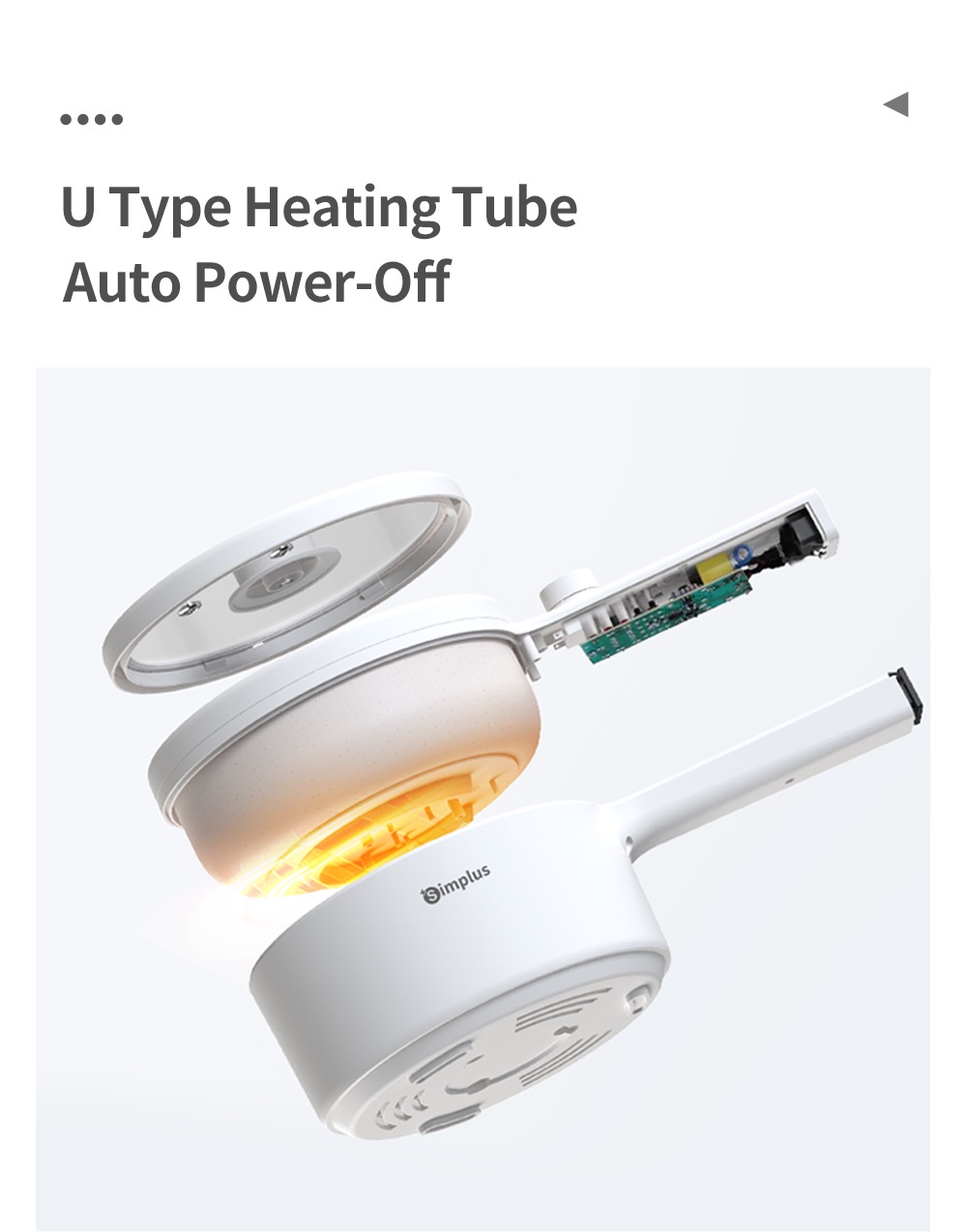 Simplus Electric Cooker Steamer Multicooker Hot Pot Frying Pan Soup Pot