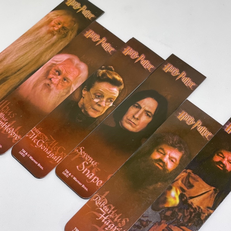 Harry Potter Bookmarks Dumbledore, McGonagall, Snape, Hagrid