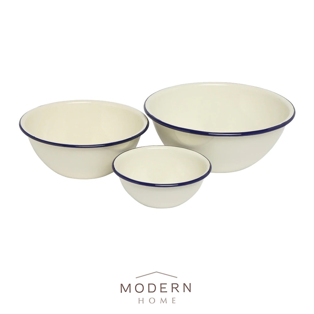 WILTSHIRE Enamel Mixing Bowl Set Of 3 / Baking Dish / Pastry Dish