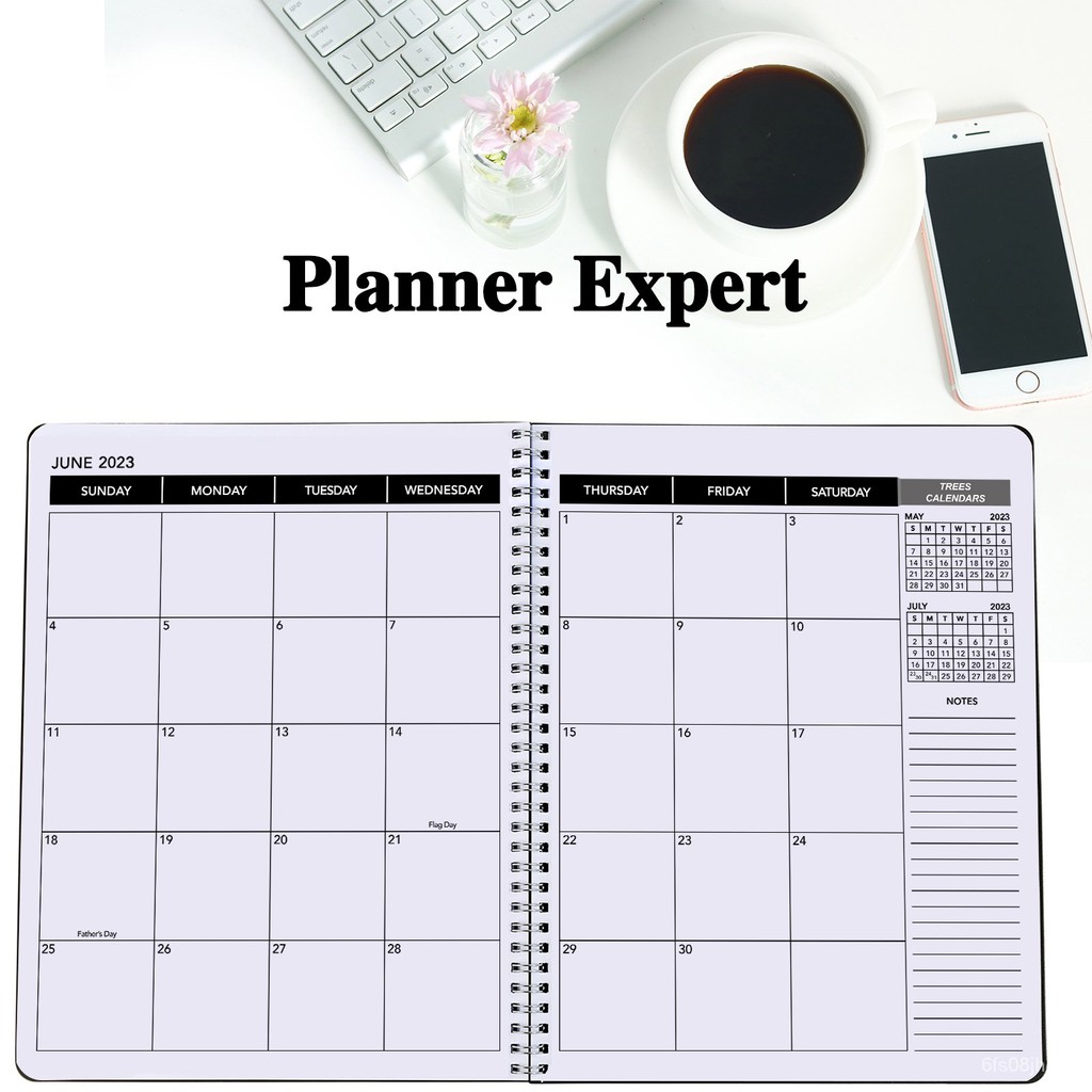 july 2021 to june 2023 calendar Office Planner July 2021 June 2023 Monthly Calendar Black 9 x 11 Time