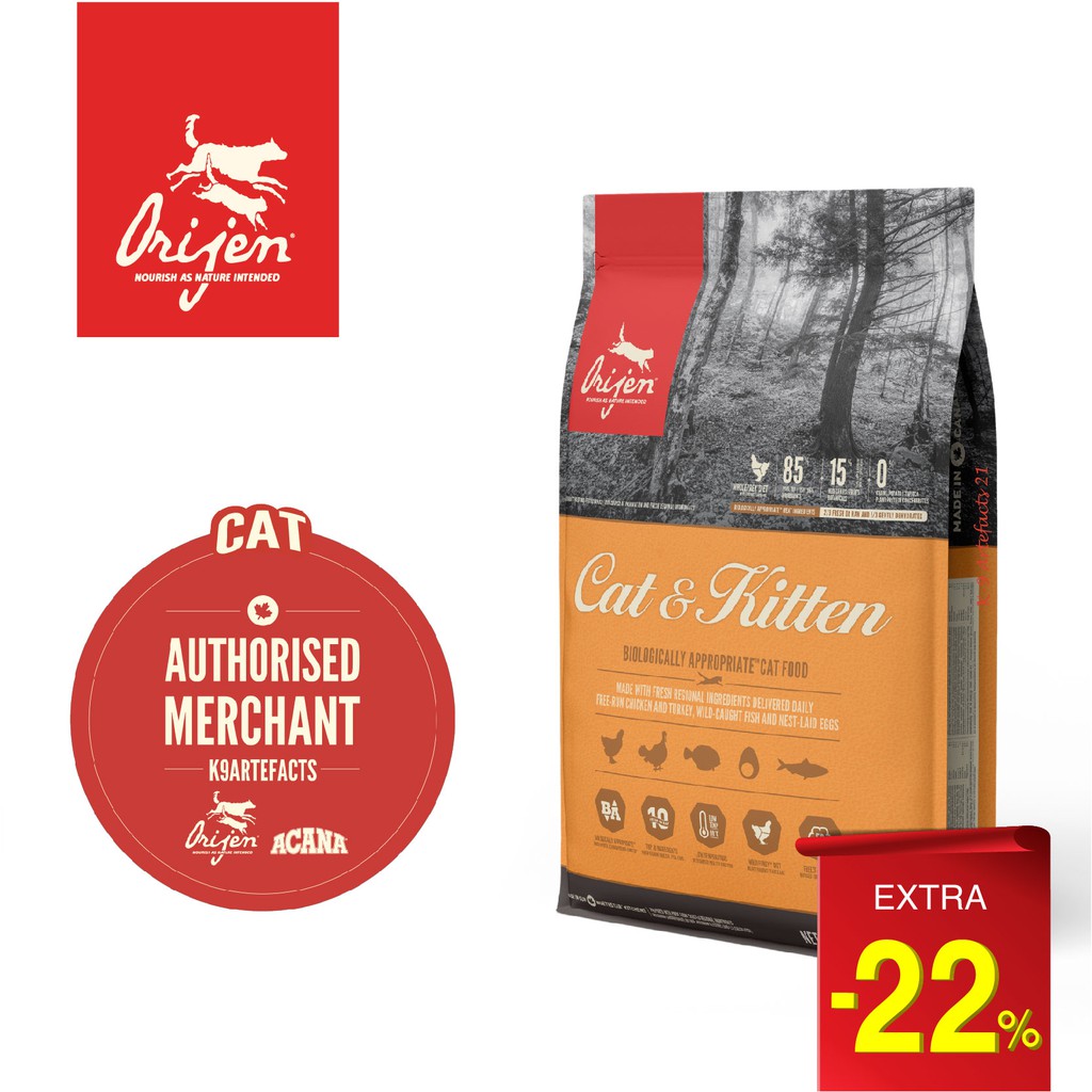 22 ORIJEN Cat & Kitten Cat Food Shopee Singapore