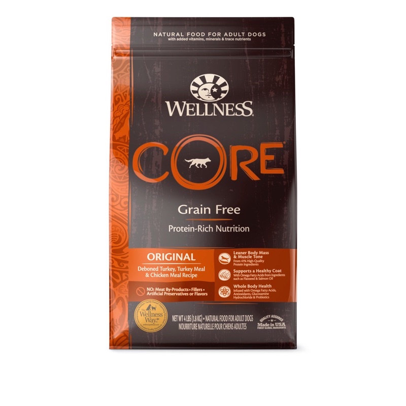 Wellness Core Grain Free Original (Deboned Turkey, Turkey Meal