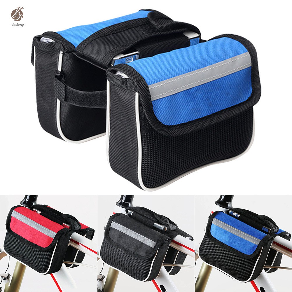 Durable Large Capacity Bike Bicycle Front Basket Waterproof Tube