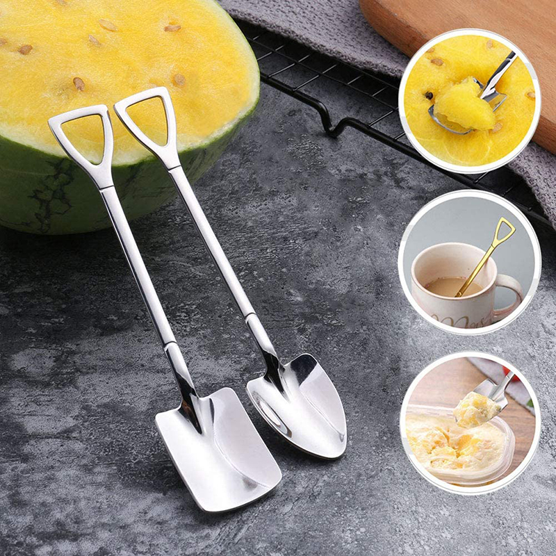 Bright Home ShovelShaped Creative Shovel Net Red Spoon, Stainless