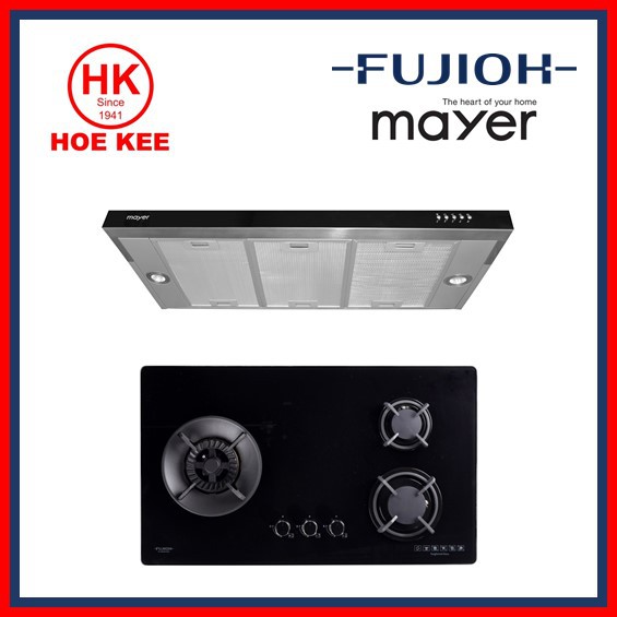 (HOB + HOOD ) Fujioh FHGS 5030 SVGL GLASS HOB / Fujioh FHGS 5030 SVSS