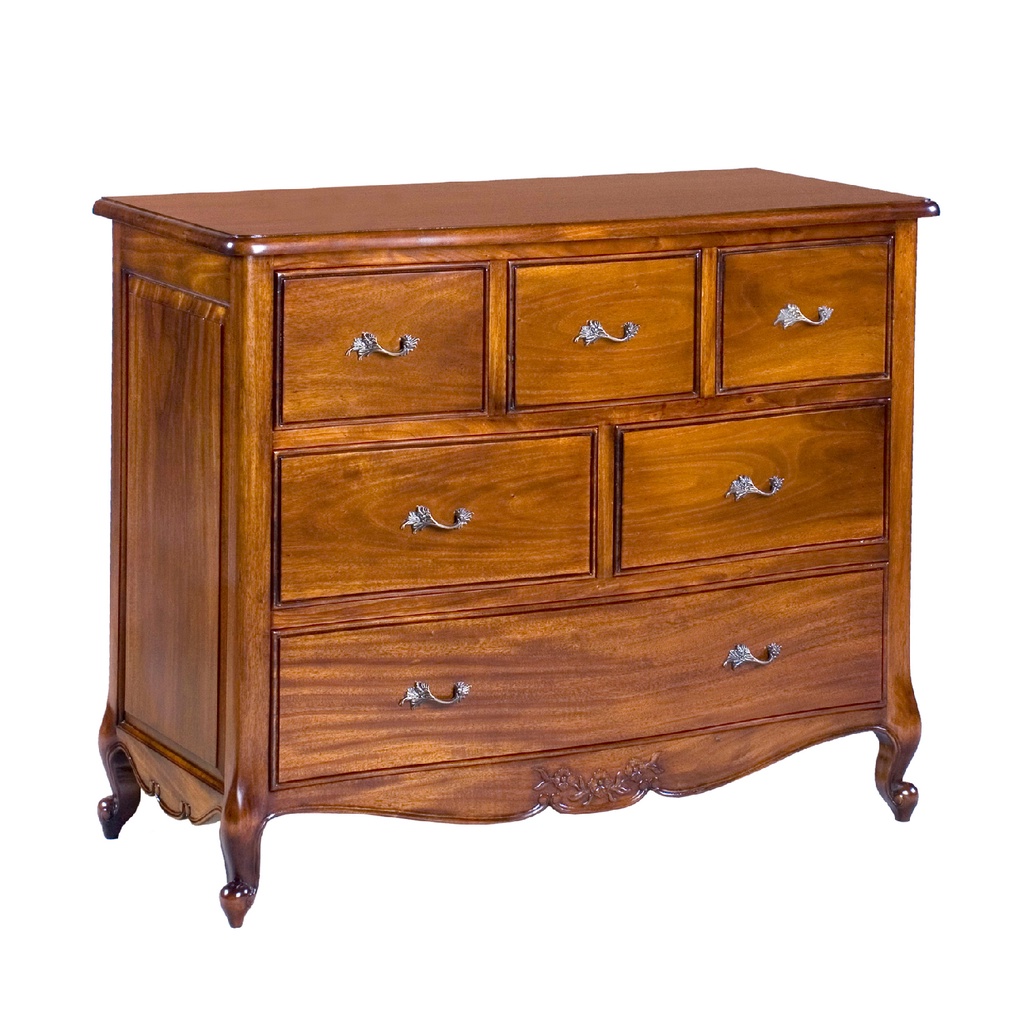 Home of Homes Village Mahogany Lyon 6 Drawers Chest CT05 Shopee Singapore