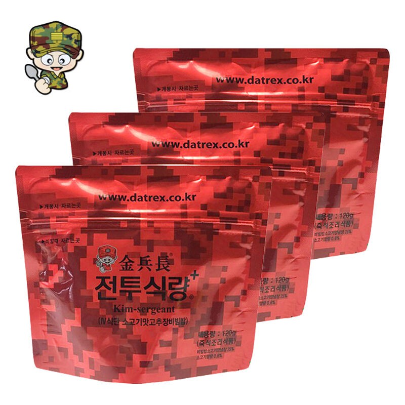 Korea ARMY PACK MRE Food RICE RAMEN Noodle RATION Emergency MEAL COMBAT
