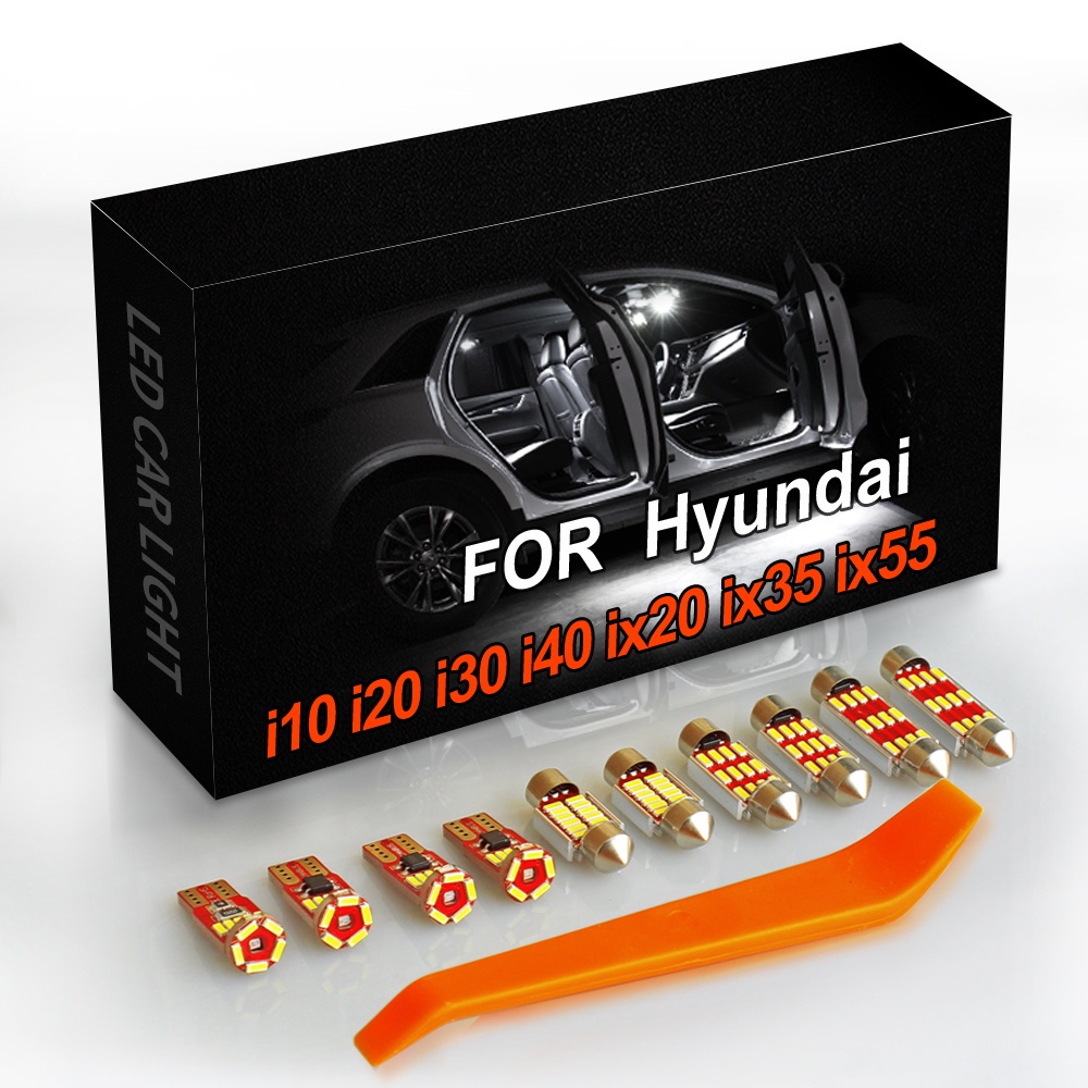 Interior LED For Hyundai i10 i20 i30 i40 ix20 ix35 ix55 Canbus Vehicle
