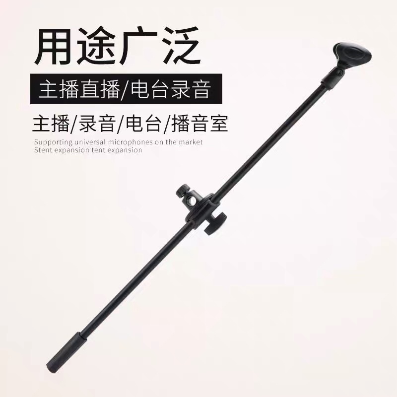 65CM/35 cm Tripod Microphone Stand Rotating Boom Arm 360 Degree Rotation With Mic Clip Cellphone