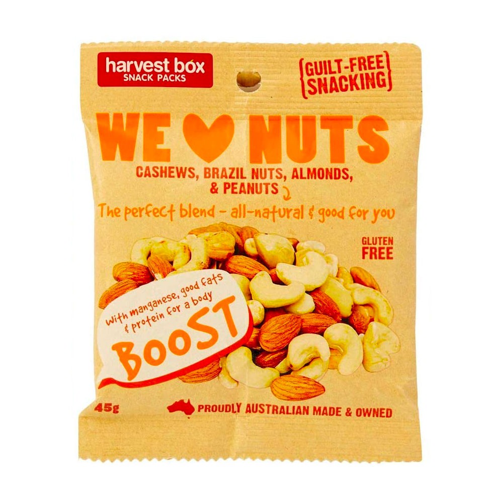 Harvest Box We Love Nuts, 10 x 45g WSHT Shopee Singapore