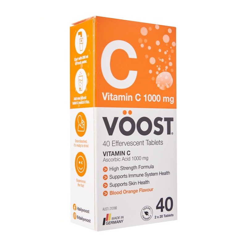 Voost Vitamin C Effervescent Vitamin Supplement 40 Tabs Shopee Singapore