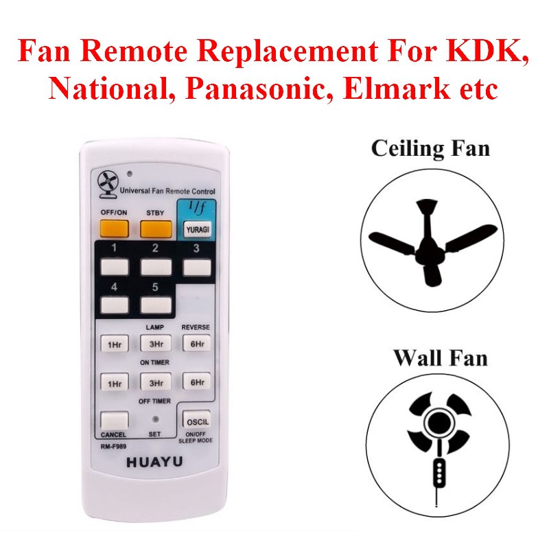 (Local Seller) Universal Fan Remote Replacement For KDK remote and