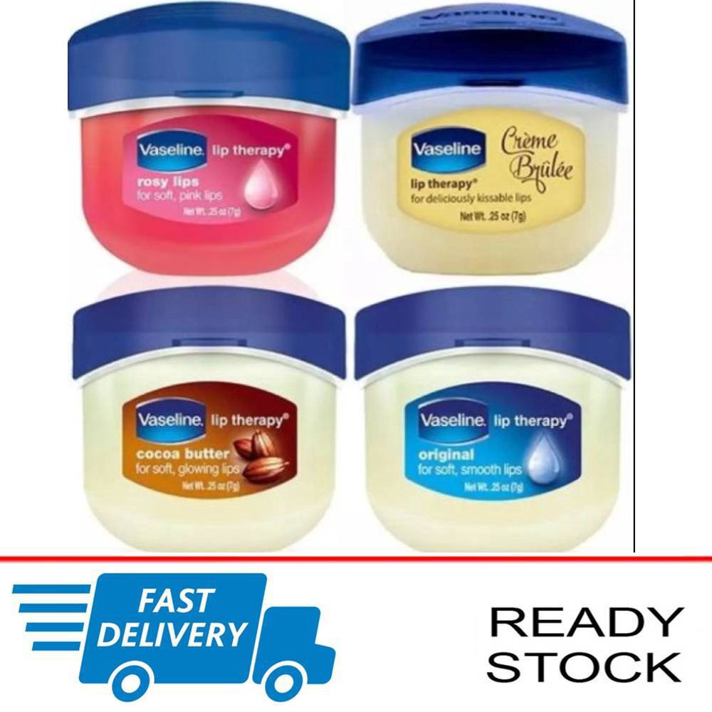 Big Sale Vaseline 7g rose red lip balm moisturizing hydrating Vaseline