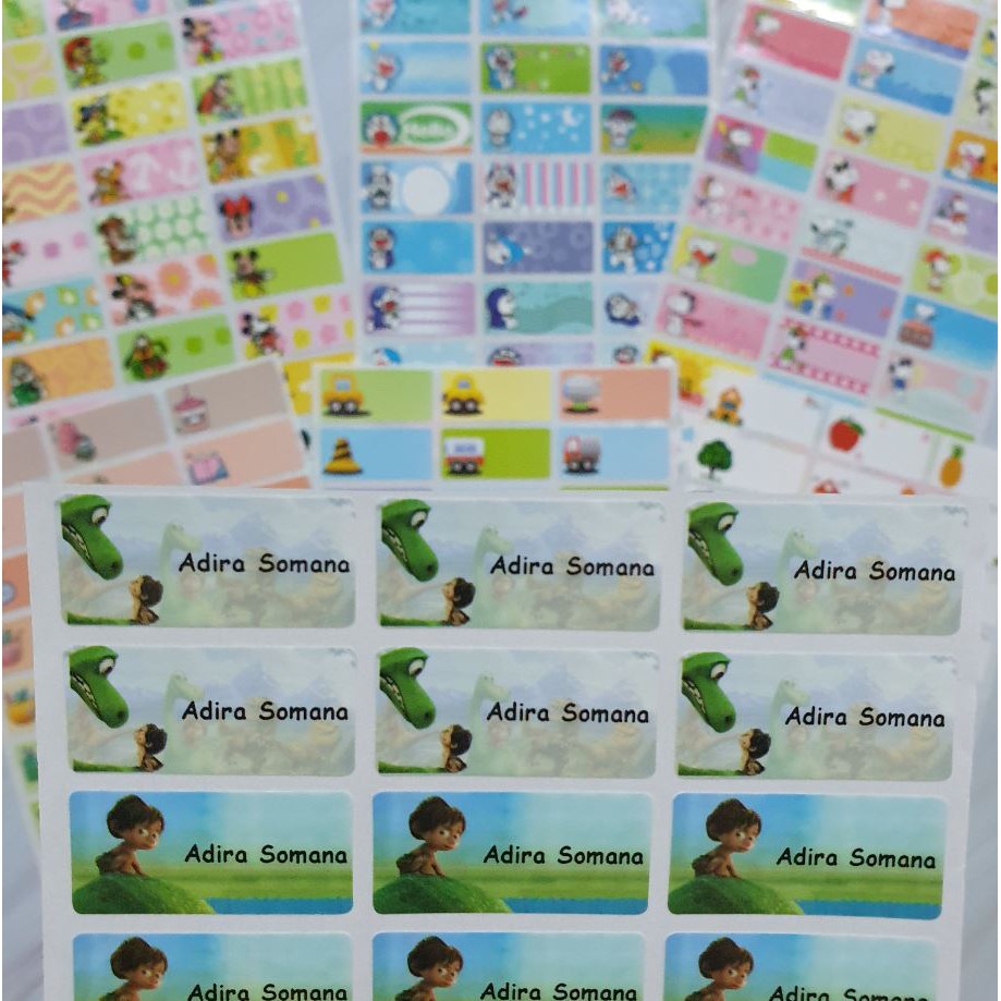 Waterproof Name Sticker Labels (28x13mm) Shopee Singapore