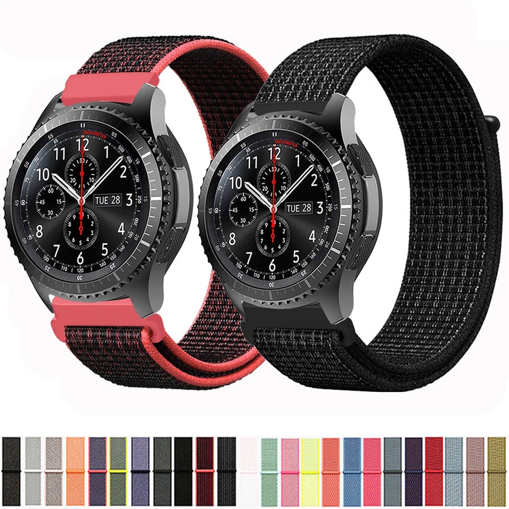 20mm 22mm Quick Release Sport Loop Strap for Samsung Gear S3 S2