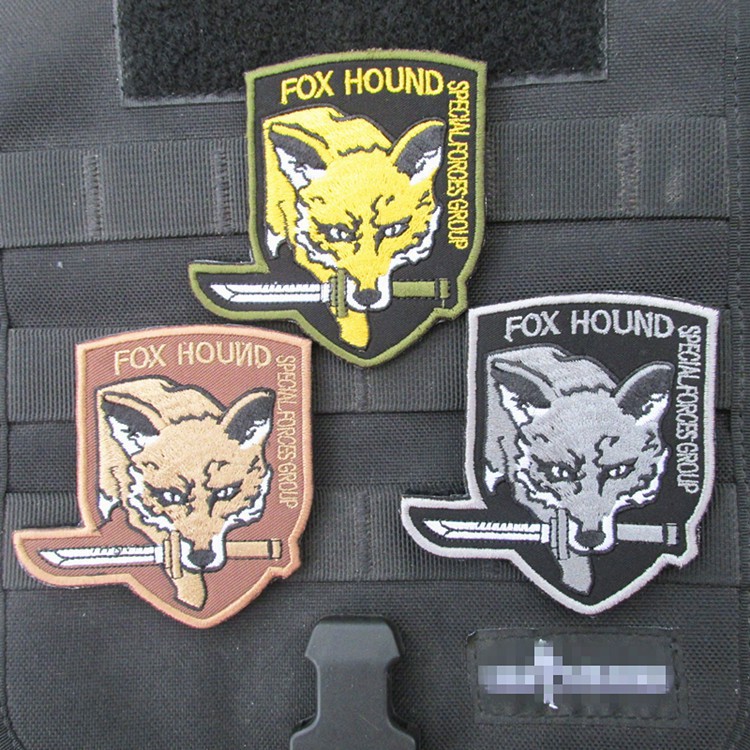 Embroidered Velcro Patches armband custom stickers Metal Gear Solid