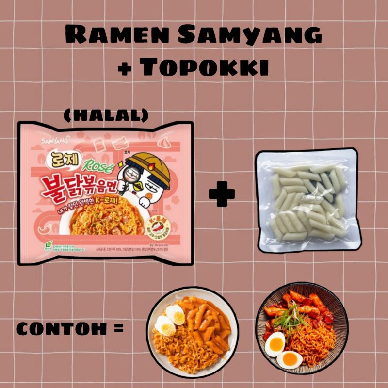 Ramen Samyang + Topokki / Halal Topokki Rice Cake Shopee Singapore
