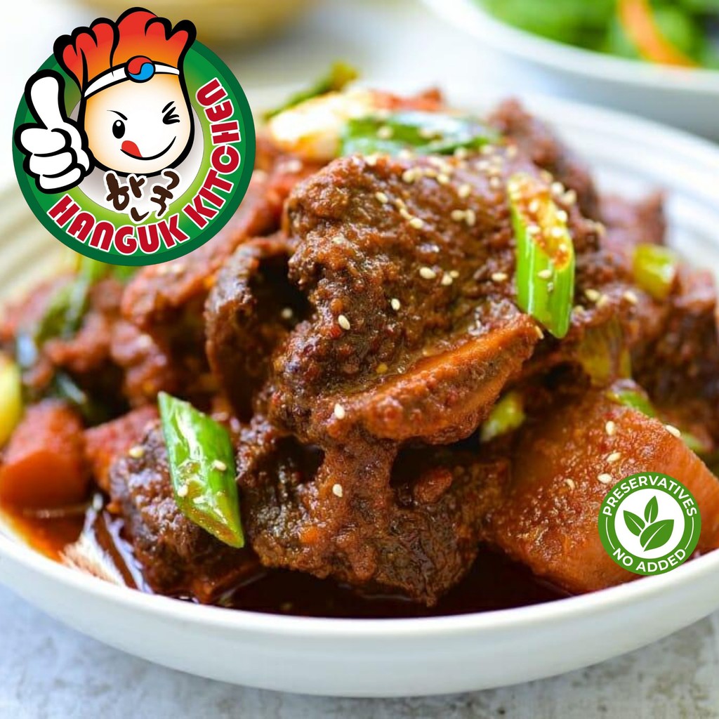 [HEAT & SERVE] Kimchi Beef Short Rib Stew 500g (For 12 Pax) Hanguk